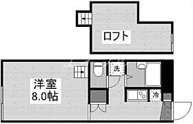 今バス停前シャルマンドミール  ｜ 岡山県岡山市北区今6丁目（賃貸アパート1K・2階・20.37㎡） その2