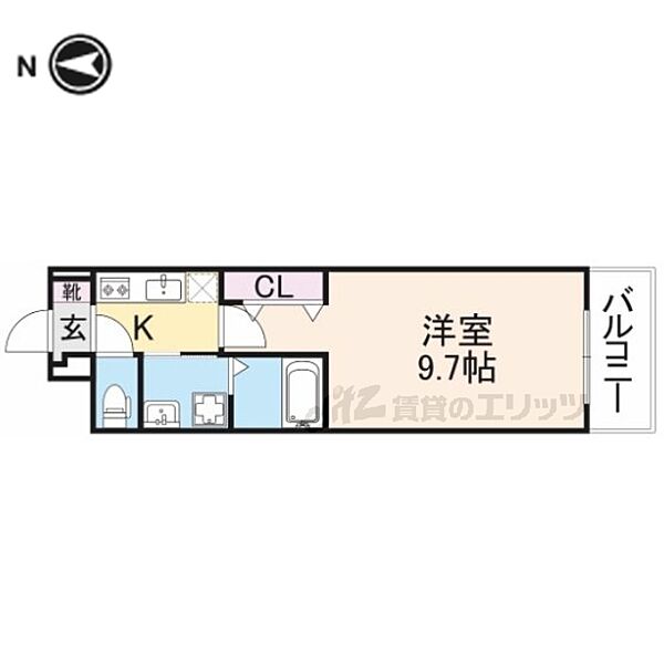 アンジュ　ド　ボヌール　香里園 202｜大阪府枚方市南中振２丁目(賃貸アパート1K・2階・28.87㎡)の写真 その2