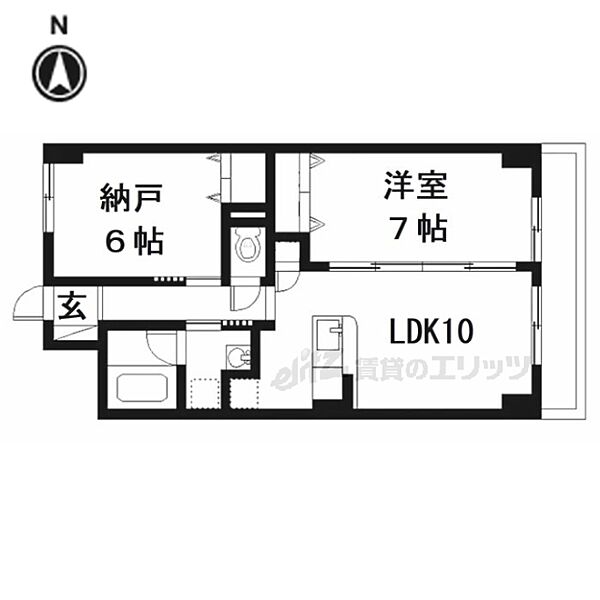 アルペン　ローゼ 102｜奈良県奈良市大森町(賃貸マンション2LDK・1階・53.85㎡)の写真 その2