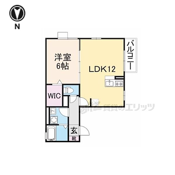 リバーラック　Ａ棟 203｜奈良県生駒市小瀬町(賃貸アパート1LDK・2階・43.13㎡)の写真 その2