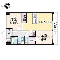 サンビレッジＮＡＲＡ 403 ｜ 奈良県磯城郡田原本町三笠（賃貸マンション2LDK・4階・58.24㎡） その2