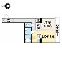 奈良県奈良市富雄北1丁目（賃貸マンション1LDK・2階・33.25㎡） その2