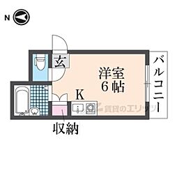ペントハウス21 ワンルームの間取図画像