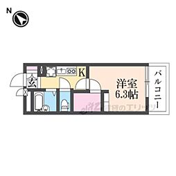 間取図画像 1K