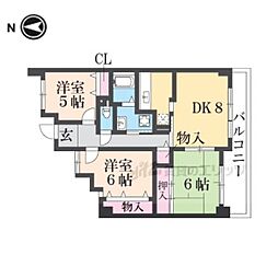 リシャール・コート 3DKの間取図画像
