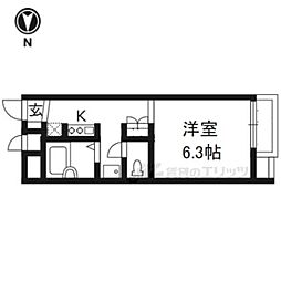 レオパレスル・ブランシェ 1Kの間取図画像