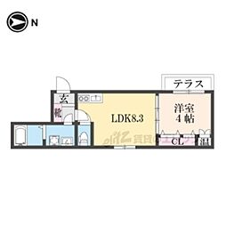 FaseciaTono 1LDKの間取図画像