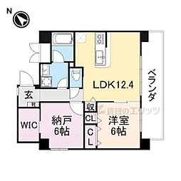 ベロフィオーレ宮之阪 2LDKの間取図画像