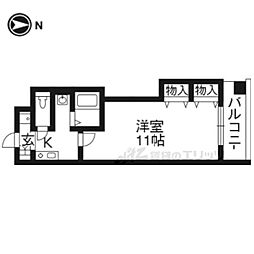 M'プラザ津田駅前12番館 1Kの間取図画像