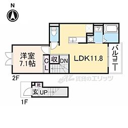 トレミカーサ星の森 1LDKの間取図画像