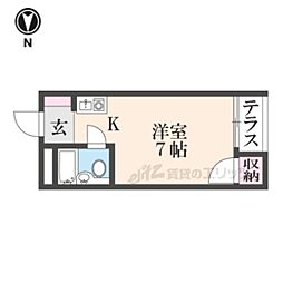 プレアール上神田 ワンルームの間取図画像
