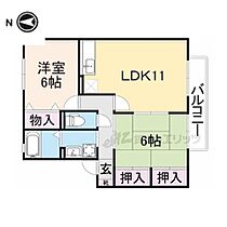 奈良県奈良市学園中（賃貸アパート2LDK・2階・55.16㎡） その2