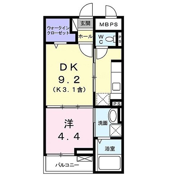 東京都八王子市石川町(賃貸マンション1LDK・2階・34.80㎡)の写真 その2