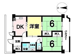 間取図画像 3DK