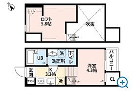 ラフロール  ｜ 埼玉県さいたま市北区日進町1丁目（賃貸アパート1R・2階・19.02㎡） その2