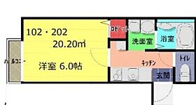 クオーレ上尾愛宕  ｜ 埼玉県上尾市愛宕3丁目（賃貸アパート1K・2階・20.20㎡） その2