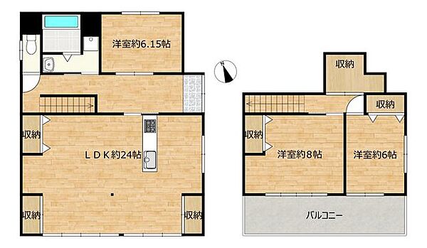 間取りを拡大表示
