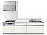 キッチン：【同仕様画像】新品交換するキッチンは幅約255cmと広々しています。