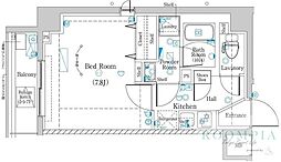 Raffistar練馬高野台 1Kの間取図画像