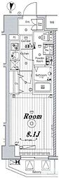 MAKESDESIGN新宿落合 1Kの間取図画像
