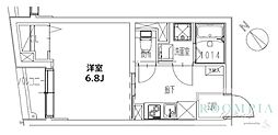 creal落合南長崎 1Kの間取図画像