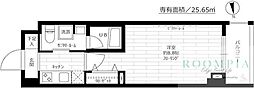 ステージグランデ神楽坂 1Kの間取図画像