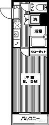 スカイコート練馬桜台 1Kの間取図画像