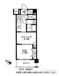 DUOSTAGE大泉学園 1DKの間取図画像