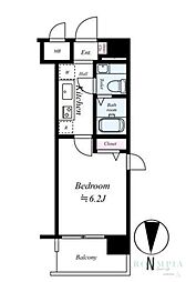 ステージグランデ新高円寺 1Kの間取図画像