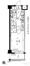 AZEST北赤羽 1Kの間取図画像