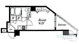 ステージファースト三軒茶屋ASYLCOURT2 1Kの間取図画像