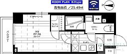 ステージファースト両国2アジールコート 1Kの間取図画像