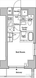 ラフィスタ蕨中央ヴェルシード 1Kの間取図画像