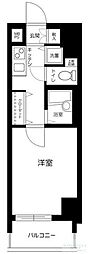パークウェルツインズ戸越銀座弐番館 1Kの間取図画像