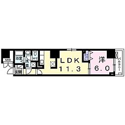 フェリーチェ・ヴィータ 1LDKの間取図画像