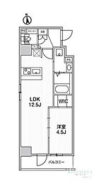 ルネサンスコート浅草 1LDKの間取図画像