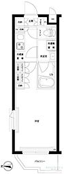 ルーブル都立家政六番館 1Kの間取図画像