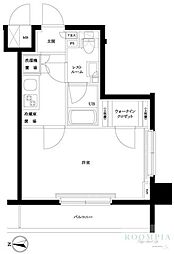 ルーブル上高井戸弍番館 1Kの間取図画像