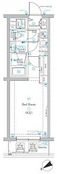 ディップス高田馬場駅前 1Kの間取図画像