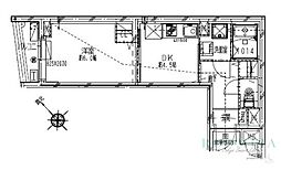 creal落合南長崎 1DKの間取図画像