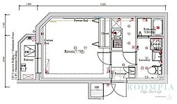 GALICIA南長崎 1Kの間取図画像