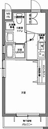 PatinaV代々木上原 1Kの間取図画像