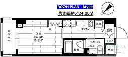 グランドコンシェルジュ早稲田 1Kの間取図画像