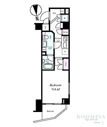 セジョリ南品川 1Kの間取図画像