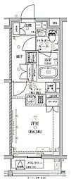 VERXEED板橋本町PREMIERE ワンルームの間取図画像