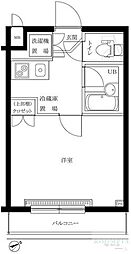ルーブル荻窪伍番館 1Kの間取図画像