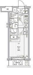 THEPREMIUMCUBEGOSAKI 1Kの間取図画像