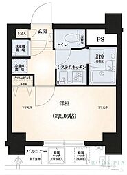 ソアブール小石川NOVA 1Kの間取図画像