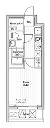 アーバンパーク登戸 1Kの間取図画像