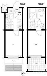 ルーブル早稲田六番館 2Kの間取図画像
